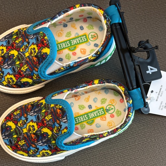 Sesame Street Kids Sneakers - Blue and Yellow - Picture 1 of 2